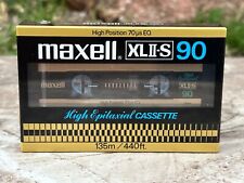 + NEW 80s MAXELL XL II-S Japan High Bias Blank CHROME Cassette Tape VTG Sealed +