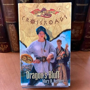 DragonLance Crossroads: Dragon's Bluff by Mary H. Herbert, First Edition G PB - Picture 1 of 5