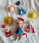 Remco Heidi Pocketbook Doll Mint & Clothes Shoes Hats Vintage Lot