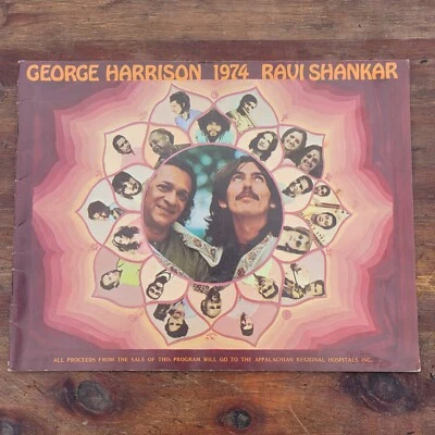 GEORGE HARRISON - RAVI SHANKAR 1974 Concert Tour Program/ Book 11.5" X 9" - Image 1 of 2