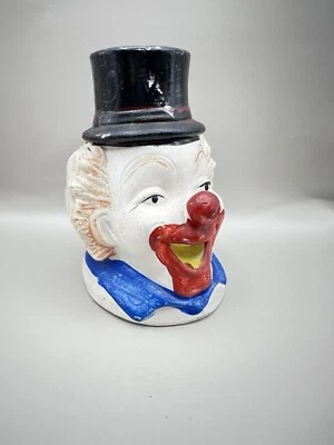 Vintage Happy Clown Head Money Box, Hand Made Item - Image 1 of 4