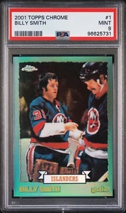 2001 TOPPS CHROME REPRINTS 1 BILLY SMITH REFRACTOR PSA 9 - Picture 1 of 2