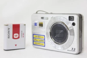 Sony Cyber Shot DSC-W120 silver 7.2MP 4x Zoom Compact Digital Camera From Japan - Picture 1 of 11