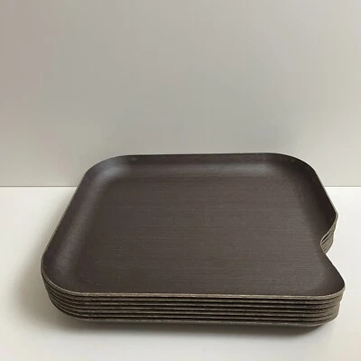 Delica Wood Dining Tray Spain MCM Contemporary Modern Home 35 x 30 Set of 7 RARE - Image 1 of 4
