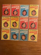 1971 Topps Scratch Off Lot of (12) Unscratched No Writing Attached Yaz Seaver