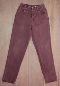 VTG Women's 90s Purple Denim Rocky Mountain Jeans Sz 31 1990s Rockies Bareback