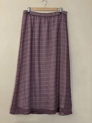 Gap Purple White Geo Printed A-Line Chiffon Maxi Skirt Sz M - Image 1 of 4