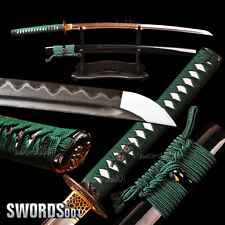 Clay tempered 1095 high carbon steel blade Japanese samurai katana sharp sword