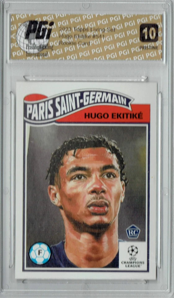 Hugo Ekitike 2023 Topps Living Set #541 PRISTINE Rookie Card PGI 10 - Image 1 of 1