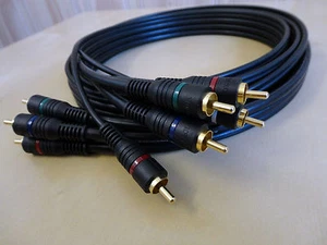 Audio & Video 2 in 1 Cable-- 6FT--Gold--(Red ,White For Audio) (R,B,G for Video) - Picture 1 of 6