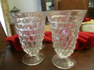 Fosteria  American Cubist footed water Goblet with Flair (4) GA-A-1 - Picture 1 of 4