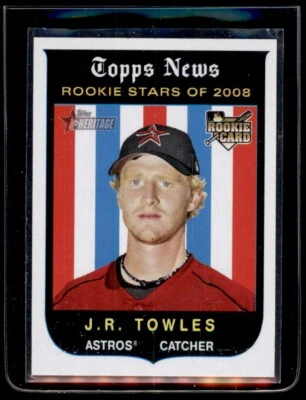 2008 Topps Heritage #144 J.R. Towles Rookie - Image 1 of 2