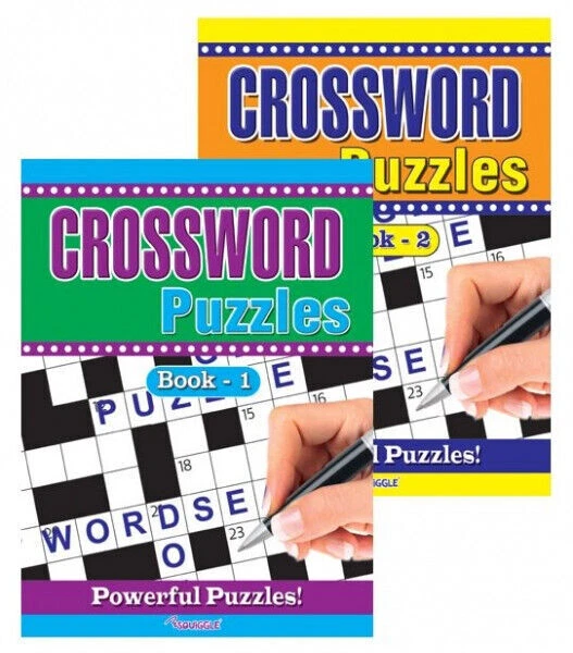 2 X Large Print Crossword Puzzle Books Book 325 Puzzles A4 Pages Trivia Fun