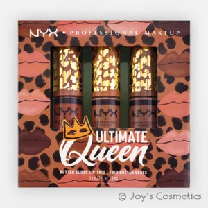 1 trío de brillo labial de mantequilla Ultimate Queen NYX - edición limitada "BLGQK" *Joy's* - Imagen 1 de 3