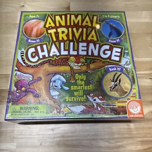 Animal Trivia Challenge Board-game-Game by MindWare-(2021 Version)-New & Sealed - Picture 1 of 3
