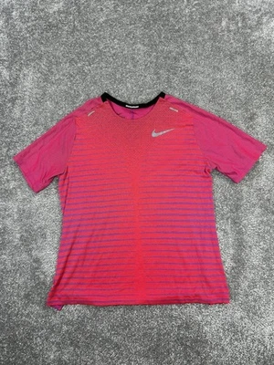 Camisa de correr Nike para mujer grande rosa Dri-Fit Pullover Foto 1 de 4