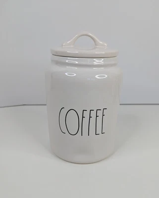 Rae Dunn Magenta Colección Artesanal CAFÉ Bote con hoyuelos Tapa Tarro 9" Foto 1 de 4