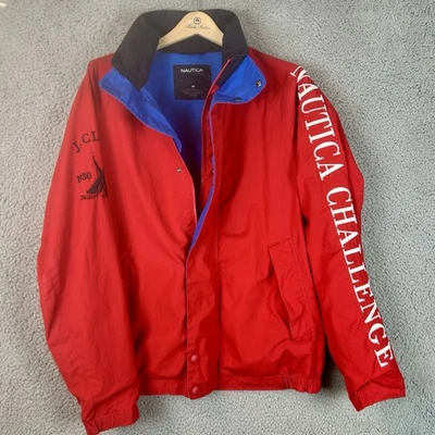 Винтажная ветровка Nautica куртка размер M J класс 1930-37 Challenge парусный спорт 90-е - Изображение 1 из 4