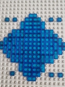 Paquete de azulejos Lego Trans azul oscuro - Imagen 1 de 8