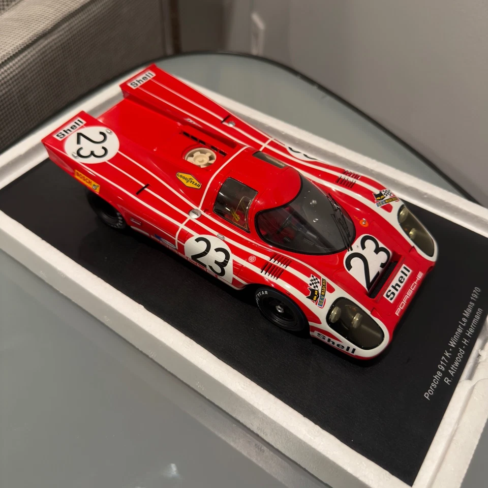 Spark 1:18 Porsche 917K #23 Attwood/Herrmann – 1970 Le Mans Winner 18LM70 - Image 1 of 4