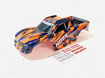 New Traxxas Hoss 4x4 Rc Truck Pre-Painted Body (Orange) 9011A - Image 1 of 4