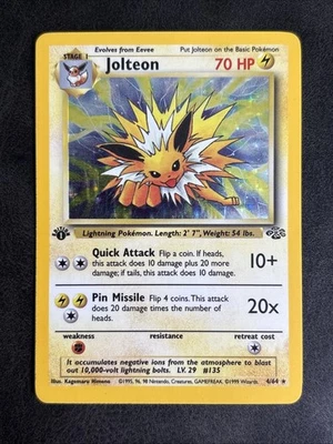 Jolteon 04/64 Jungle Holo (1st Edition) - Image 1 of 3
