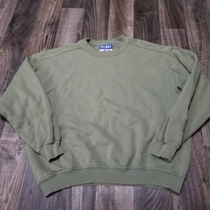 Sudadera Atlética Vintage Blank Pluma by Russell Para Hombre XL Verde Desteñido - Imagen 1 de 11