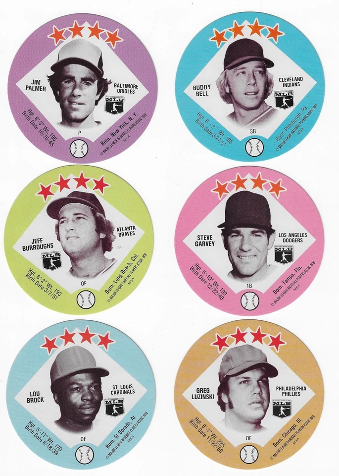 1977-78 Big T Tastee Freez Complete Set Carew, Brett, Brock, Yas, Seaver & more! - Image 1 of 4