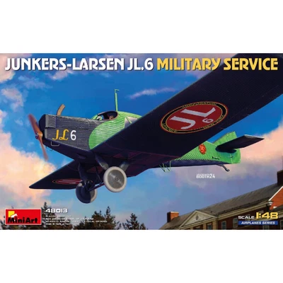 JUNKERS-LARSEN JL.6 MILITARY SERVICE KIT 1:48 Miniart Kit Aerei Nouveau modèle - Photo 1/4