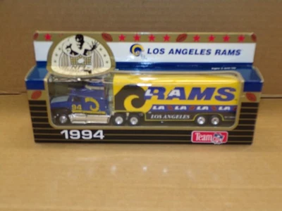 1994 Matchbox / Team NFL LOS ANGELES RAMS Ford Aeromax Tractor Trailer ~ NOS ! - Image 1 of 4