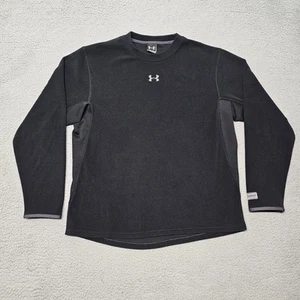 Under Armour Fleece Pullover Men's Medium Black Long Sleeve - Picture 1 of 18