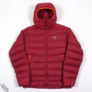 Arc'teryx Thorium AR Down Hoody Parka Men's Small Red Jacket ~ Grey Goose Fill - Picture 1 of 9