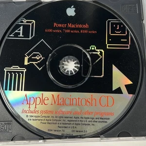 Vintage 1994 Macintosh System Software Install Disc 691-0445-A Power Mac 6100 7100 - Bild 1 von 4