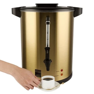 Commercial Coffee Urn, 16L Double Wall Stainless Steel Large Percolate Coffee - Picture 1 of 7