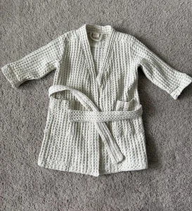 Goumi Kinder Bio-Baumwolle Waffel Strick Morgenmantel Kleinkind Größe 2T-3T - Bild 1 von 7