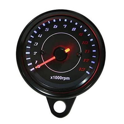 Tacómetro Electrónico, DC 12V Universal Moto Retroiluminación LED Tacómetro  Foto 1 de 4