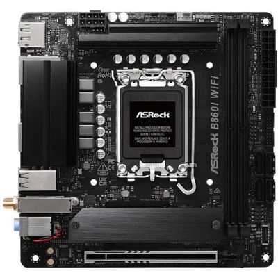 ASRock B860I WIFI ITX Motherboard For Intel 15th GEN B860, PCIE 5.0, 2x M.2, 2x - image 1 of 4
