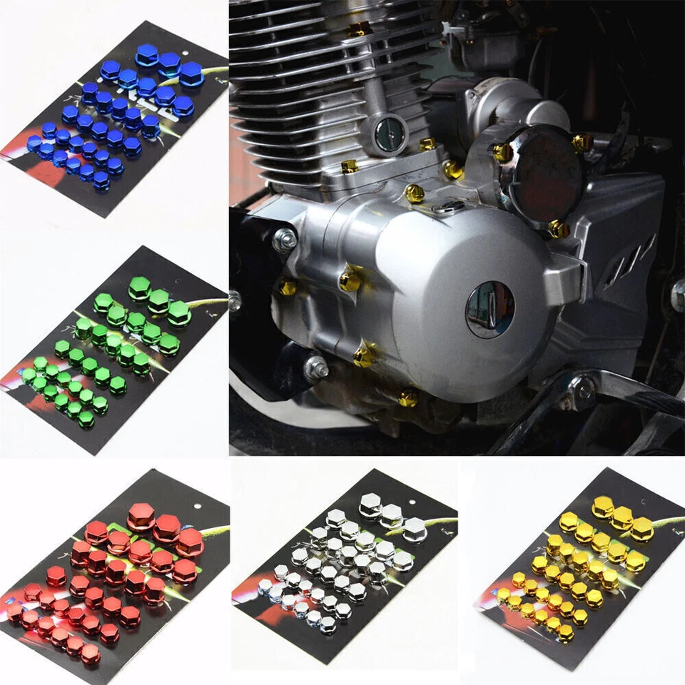 30xRepuestos Moto Scooter Motor Tornillo Tuerca Tapa Cubierta Kit Accesorios Universal Foto 1 de 4
