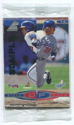 Mike Piazza, 1998 Pinnacle Inside Stand-Up-Guys SAMPLE 7 ABCD Sealed Pack - Image 1 of 2
