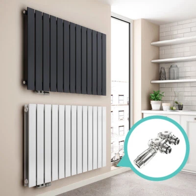 Panel Heizkörper Badheizung Flachheizkörper mit Ventil Multiblock Wandheizkörper - Bild 1 von 4