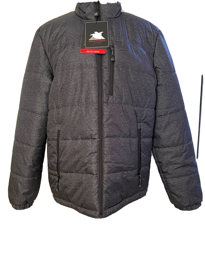 CHAQUETA ACOLCHADA ZEROXPOSUR - NUEVA Con Etiquetas - Q82650 Talla M CORCHO NEGRO Foto 1 de 4
