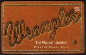 $8. Tarjeta telefónica Wrangler (Jeans Patch) 'The Western Original' - Imagen 1 de 1
