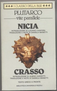 Plutarco, Vite parallele - Nicia e Crasso , BUR 1987-  PRIMA EDIZIONE - Nuovo - - Picture 1 of 1