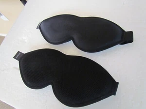 Juego de dos máscaras para dormir ligeras Unimi apagón y migrañas dolores de cabeza negro - Imagen 1 de 8