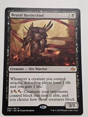 Brutal Hordechief●Fate Reforged●MTG●2015●ENGLISH▪︎MYTHIC●NM●#437 - Image 1 of 2