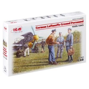 Scale Model Kit 1/48 ICM 48085 German Luftwaffe pilots and ground personnel WWII - Picture 1 of 6