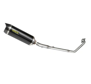 Yamaha CRYPTON X135 Flecha Escape Sistema Completo Silenciador Alum Negro Tapa Final Carbono - Imagen 1 de 3