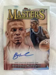 2023-24 Topps Finest ANFERNEE HARDAWAY Masters rifrattore autografo #MA - AH - Foto 1 di 2