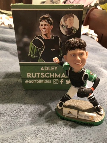 Norfolk Tides Catcher Adley Rutschman SGA Bobblehead Baltimore Orioles O’s MLB Cover