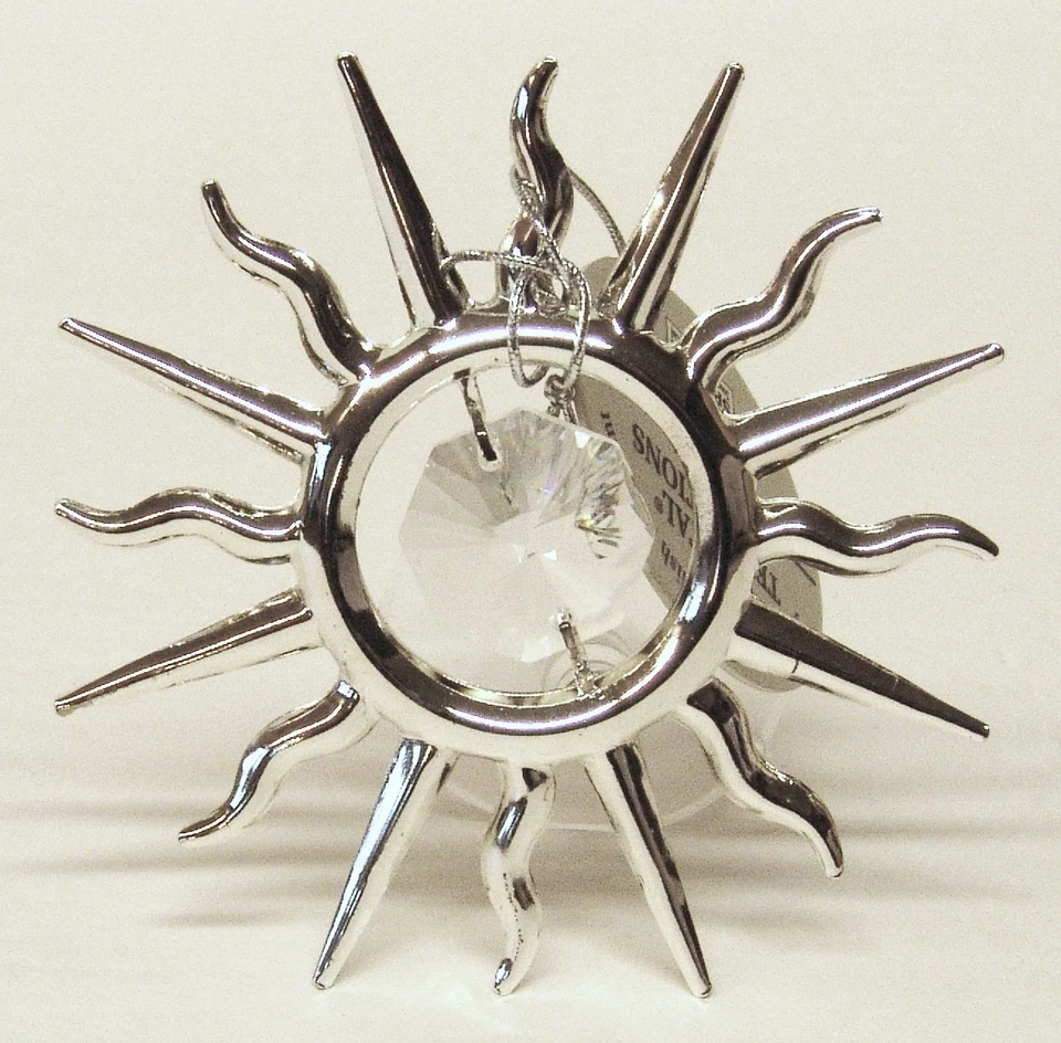 CRYSTAL TEMPTATIONS G 4095 Silber Sonne Sun Fenster Swarovski Steine Kristall Crystal 7,5cm Saugnapf